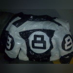 8Ball patten leather men coat